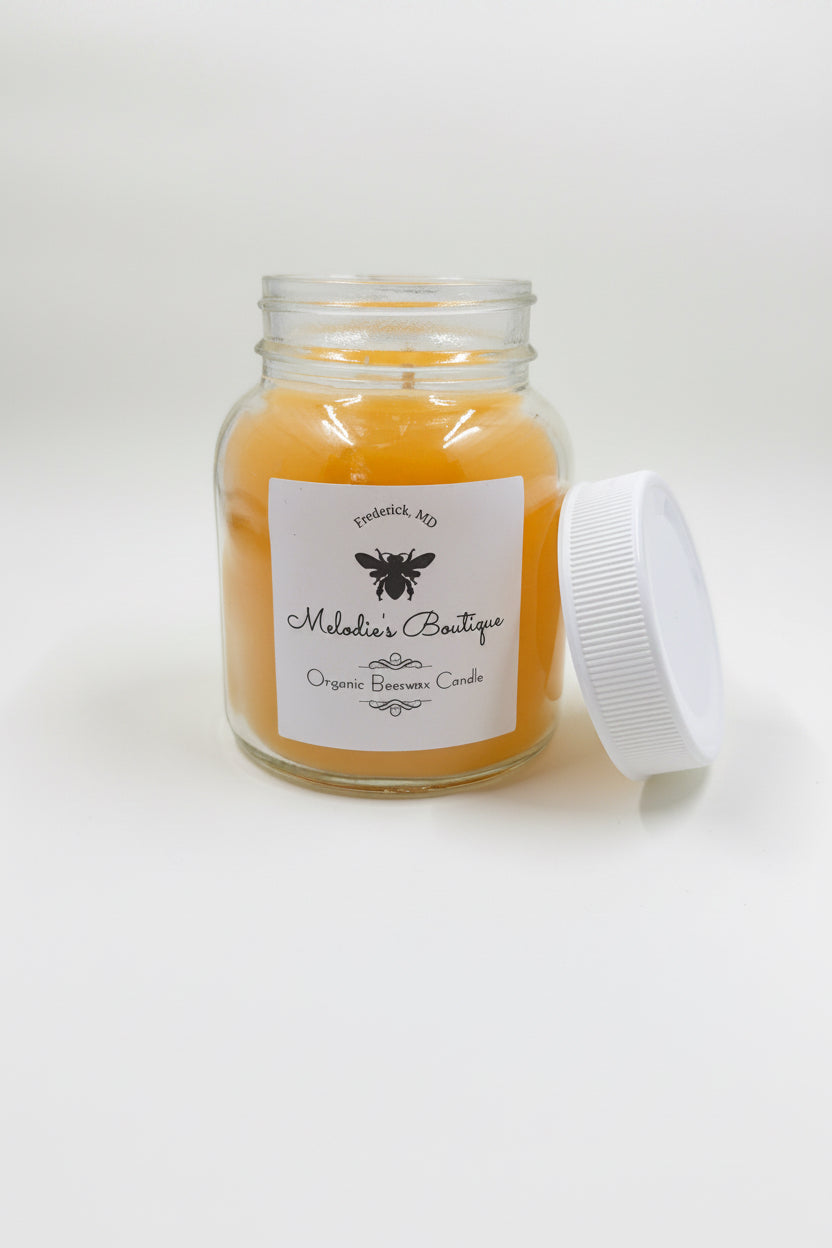 Upcycled Glass Jar w/ Lid ~ 14 oz Medium Size