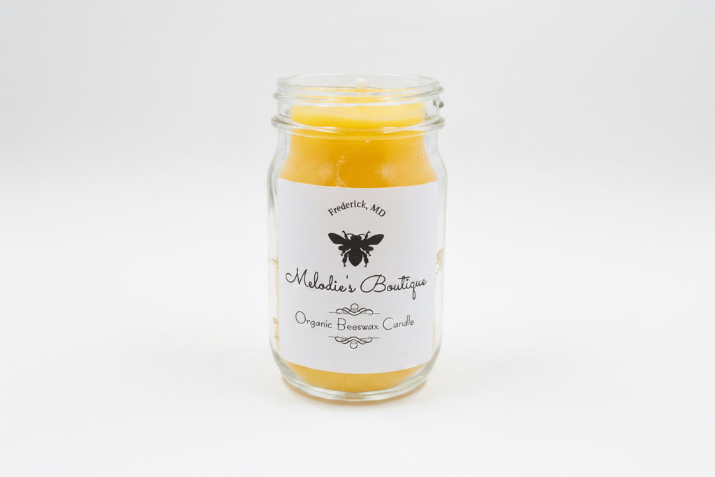 Upcycled Mini Mason Glass Jar Yellow ~ Small Size