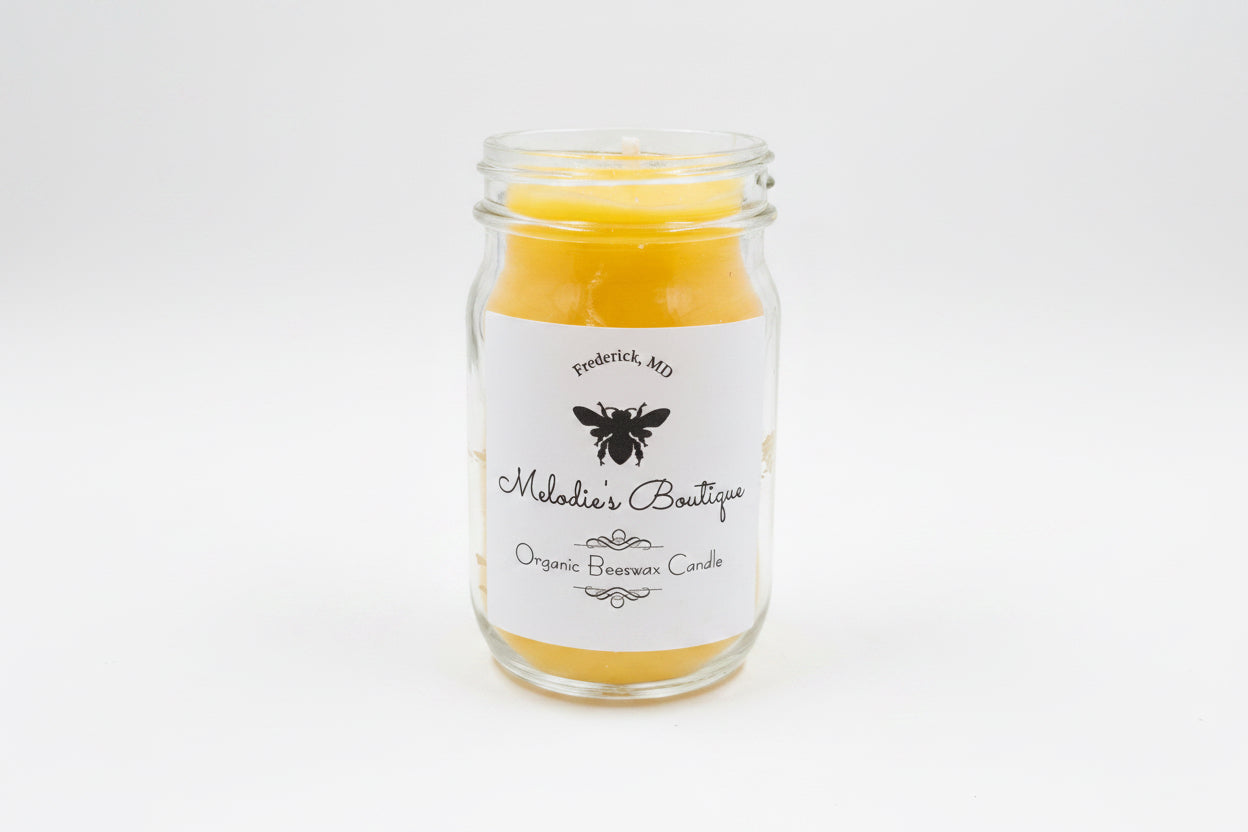 Upcycled Mini Mason Glass Jar Yellow ~ Small Size