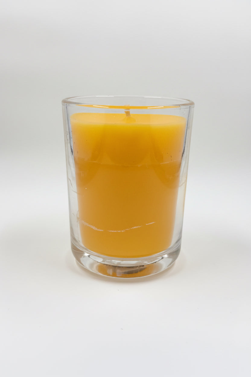 Heavy Glass Container Pillar Candle