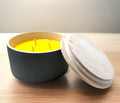 Upcycled industrial 3-Wick Candle ~ Large