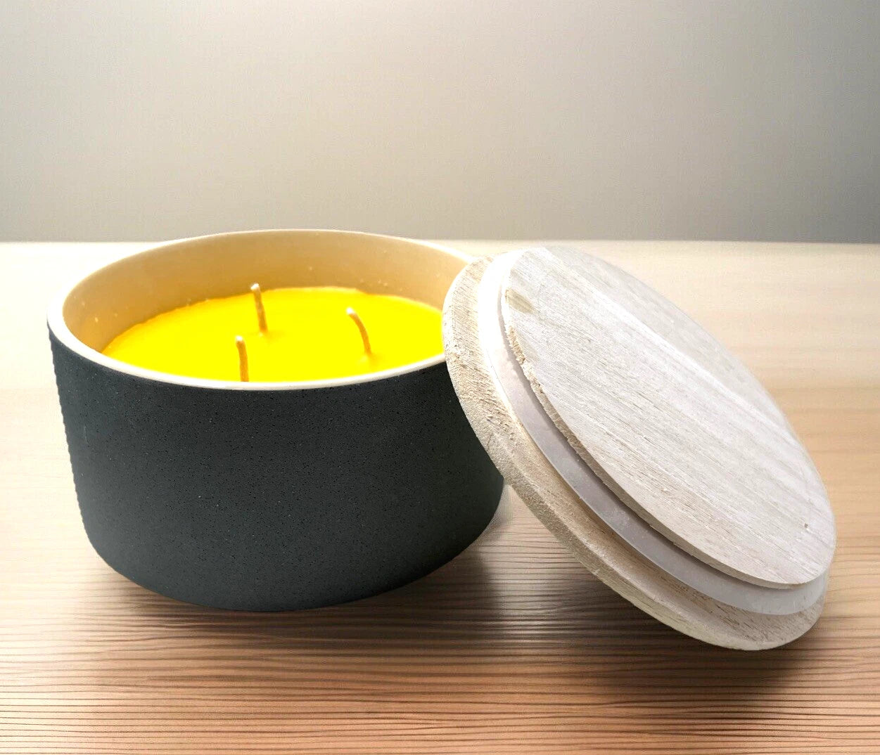 Upcycled industrial 3-Wick Candle ~ Large