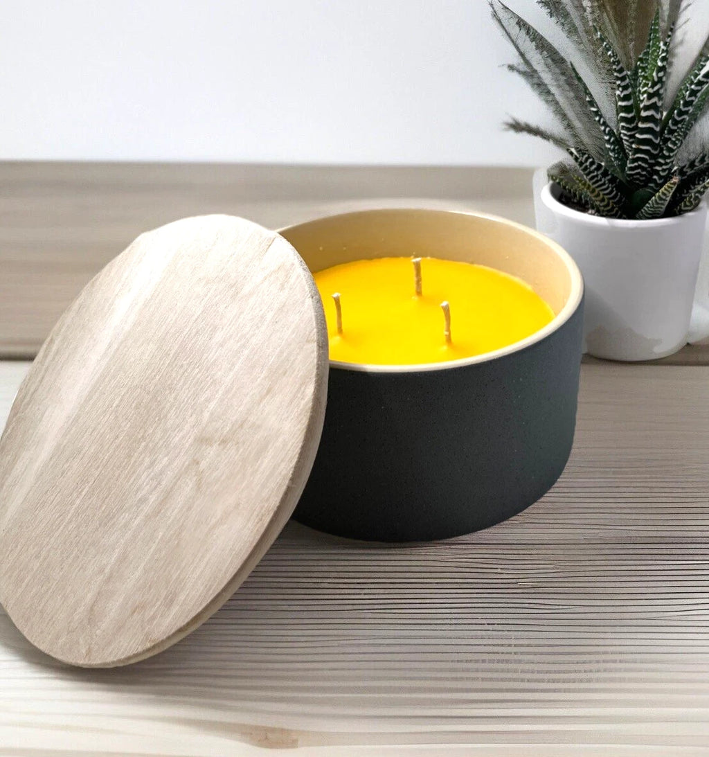 Upcycled industrial 3-Wick Candle ~ Large