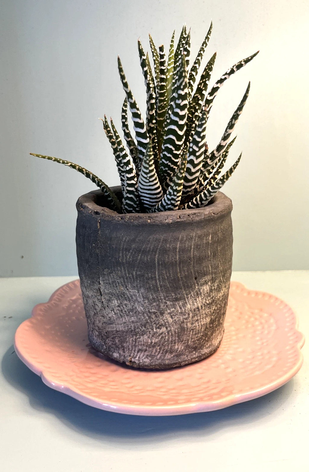 Pink Candle Plate VERDI by SANGO ~ Boho-style