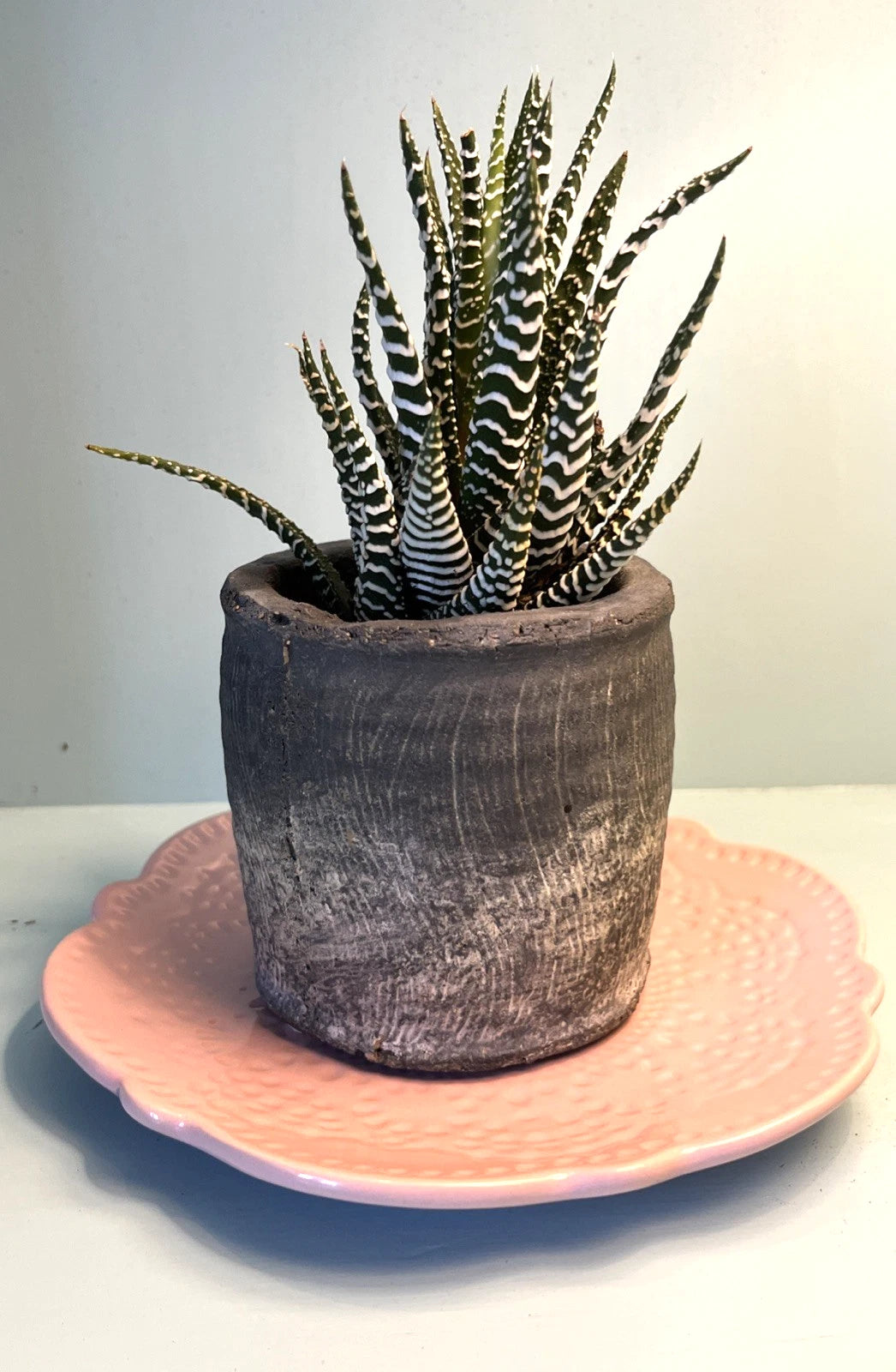 Pink Candle Plate VERDI by SANGO ~ Boho-style