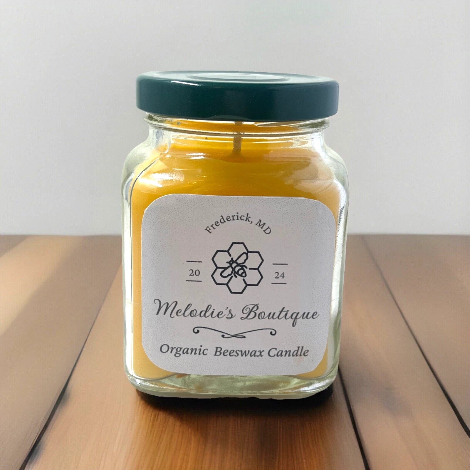 Upcycled Glass Jar w/ Metal Lid ~ Medium Size